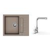 50878 2 k strongsinks s3 set drez vardar 615x500mm granit bezova bater streva chrom