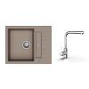 50878 3 k strongsinks s3 set drez vardar 615x500mm granit bezova bater streva chrom