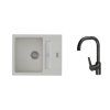 50926 2 k strongsinks s3 set drez vardar 615x500mm granit biela bateria garonne cierna