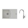 50929 2 k strongsinks s3 set drez vardar 780x500mm granit biela bateria rhona chrom