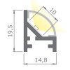 50971 10 stronglumio profil led maglyte 10 angular 3030mm cierna elox