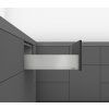 K-BLUM Legrabox, zásuvka K 400mm/40kg, Tip-on, šedá, Expando