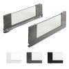 StrongMax 16 bočnica presklená H185/550mm, biela, sada