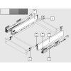 K-BLUM set Merivobox 450mm/40kg Indium šedá IG-M Inserta 2
