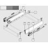 K-BLUM set Merivobox 450mm/70kg Indium šedá IG-M Inserta