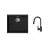 K-StrongSinks S3 Set drez Hron 530x460mm granit čierna + Batéria Loira čierna