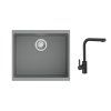 K-StrongSinks S3 Set drez Hron 530x460mm granit šedá + Batér 2