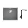 K-StrongSinks S3 Set drez Hron 530x460mm granit šedá + Batéria Ipoly čierna