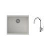 K-StrongSinks S3 Set drez Hron 530x460mm granit biela + Batéria Rhona chróm