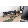 7474 4 bachmann 937 134 desk 2 alu black 2x230v 2x usb a nabijaci