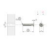 8926 2 if matka flat m4x30 17 ozdobna s plochou hlavou
