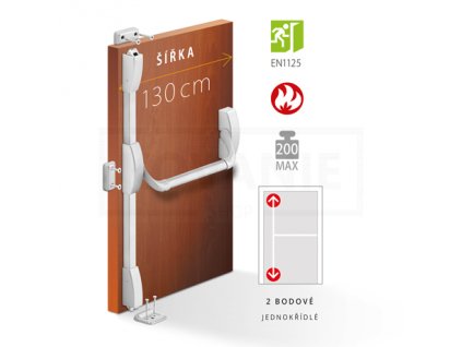 19038 act panikove kovani ph 2000 2 bodove do 1300mm v 2270mm pozarni