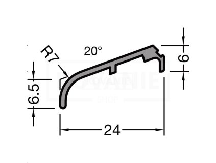 GUTMANN křídlová okapnice FP 8532 (Povrch Bílá, Délka 1000 mm)
