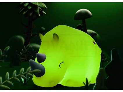 23966 silikonova nocni lampicka nosorozec
