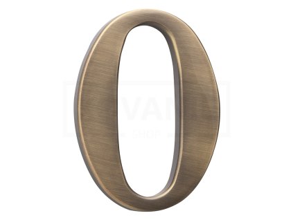 COBRA číslice 10cm (Provedení "/", Povrch OFS - bronz česaný)