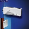 ASKL0320 Heda klika SKLO Loft HR 3D Bez nerez