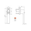 22639 okenni klika dublin s knoflikem rozmery