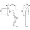 DV005 skiz HOPPE Fenstergriff Liege Masse 0