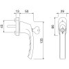 DV005 skiz HOPPE Fenstergriff Liege sperrbar 0
