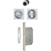 DV005 ppic Hoppe Schiebetuermuschel Set 4921 mit Schloss WC verchromt matt 3948251 289278 0