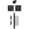 DV005 ppic Hoppe Schiebetuermuschel Set 4921 mit Schloss WC schwarz matt 11809024 289276 0
