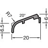 gutmann kridlova okapnice fp 6257 hlinik 20mm bila ral 9016 delka 3m ie747900