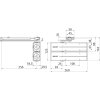 ASSA ABLOY DC300 TANDEM NEW bez ramínka (Barva bílá)