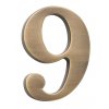 COBRA číslice 5cm (Provedení 25, Povrch OFS - bronz česaný)