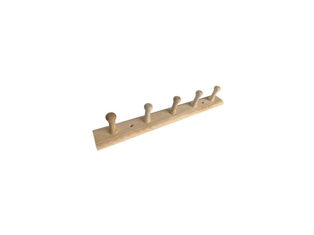 Vesak dreveny 202 5 hacek 65x400x50mm borovice surova a108457975 10638