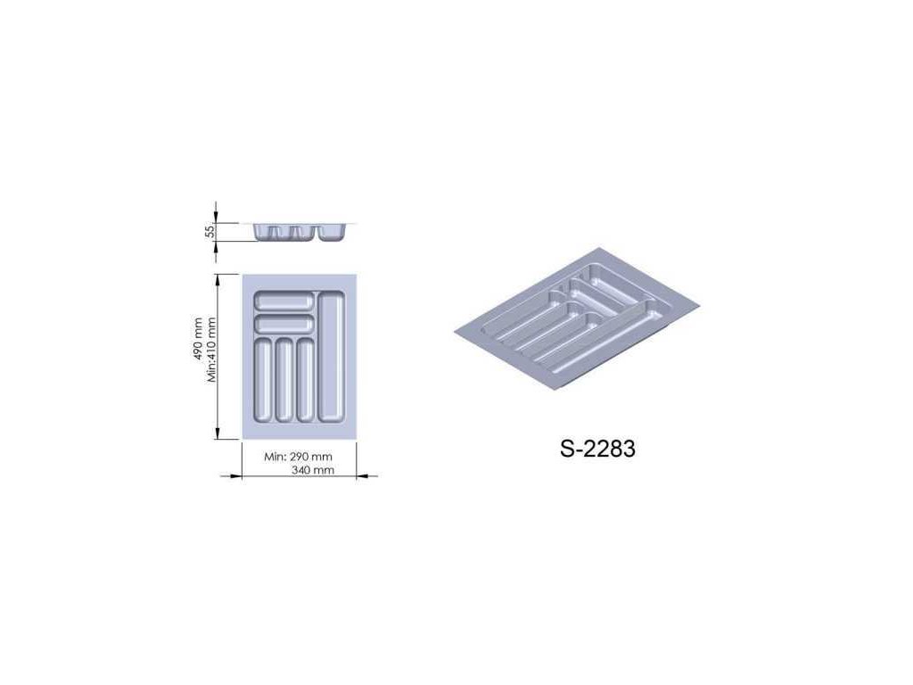 Pribornik plast antracit 340x490x55 mm 400 STARAX S 2283 A a118139552 10638