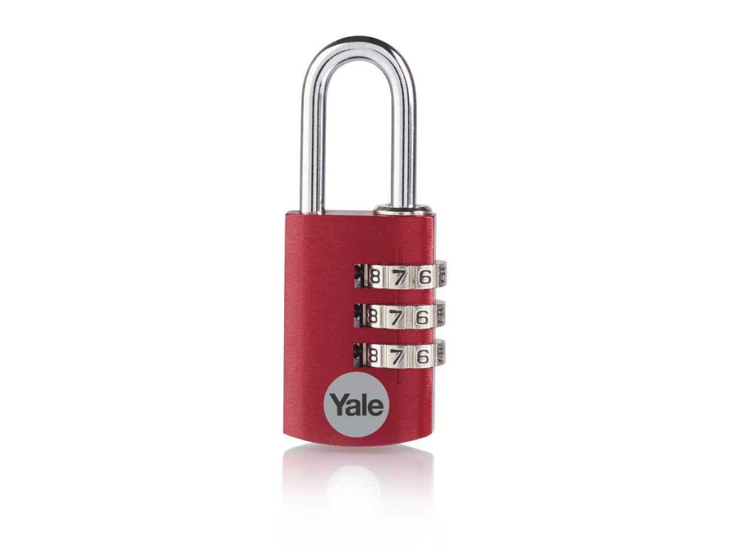 Visaci zamek YALE YE3CB 20 121 1 CO 3 kodovy ciselnikovy cerveny a126864763 10638