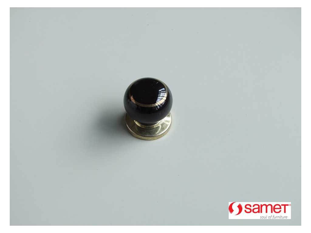 Knopek SULTAN porcelanovy mini cerny Ms 066212 a163394 10638