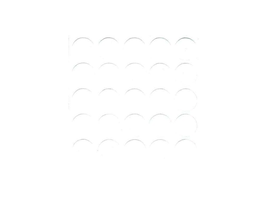 Samolepici krytka d20mm 320 bila hladka 28ks plato a41133123 10638