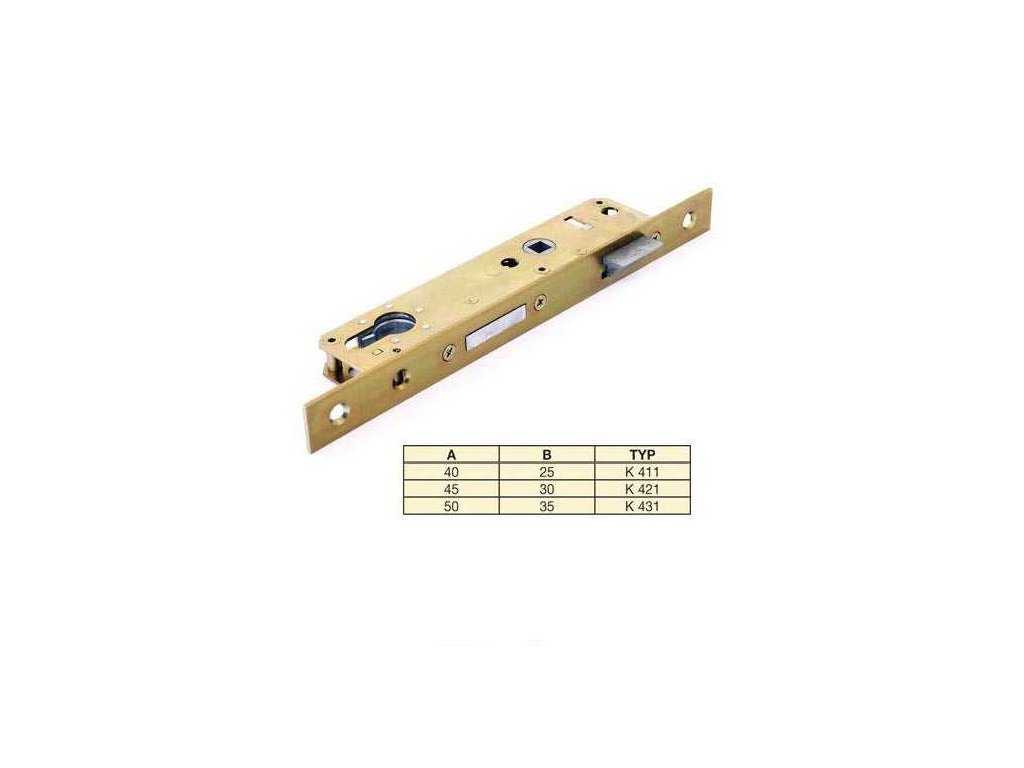 Zadlabaci zamek K431 P L 90 50 35 vlozka stribrny S a142261 10638