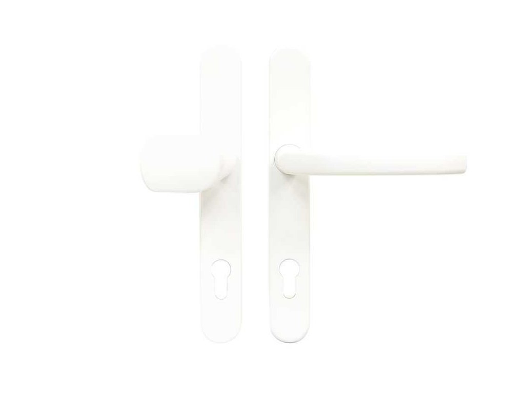 Kovani pro profil dvere RHD 0030 F9016 PZ92 klika madlo 72 92mm bile a49231258 10638