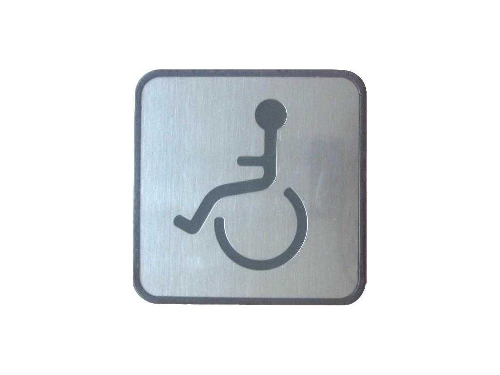 Piktogram INVALIDA ctverec 95x95mm nerez a10795601 10638