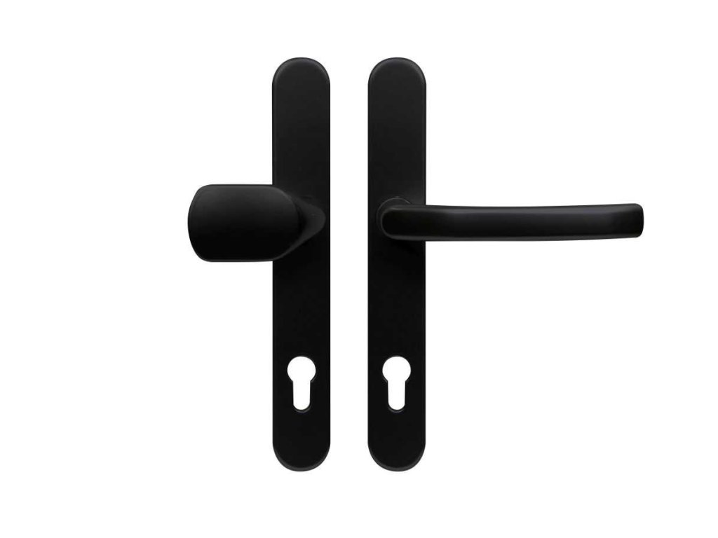 Kovani pro profil dvere RHD 0030 F9005 PZ92 klika madlo 72 92mm cerne RAL9005 a126806594 10638