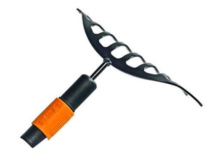 Hrábě FISKARS úzké 8 hrotů kovové úzké 245mm QuikFit 1000651*