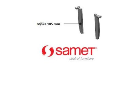 Uchyt pricneho panelu H 185mm sedy 2reling cena za 2 ks SAMET a16424975 10638