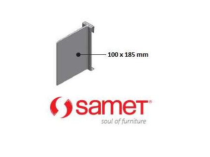 Prepazka H 185mm seda 2reling na pricny panel SAMET a16425262 10638