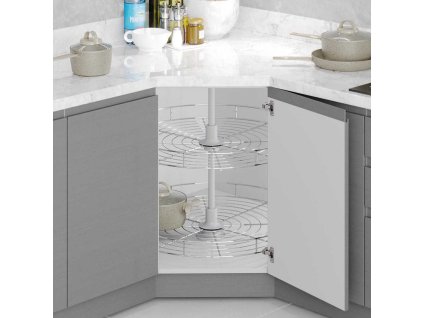 System rohovy otocny karusel 4 4 sada STARAX chrom 2 kose 450mm 750x700mm celokruh S 3034 C a31995345 10638