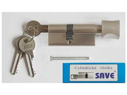 Vložka SAVE 30+35 s knoflíkem Ni satin 3kl.R1