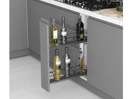 Plnovysuvny 2 kos STARAX lahvovnik chrom 150mm 106x475x495mm tlumeni BLUM pravy plne DNO S 2477 C a40572741 10638