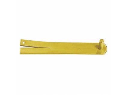 Držák závěsu do zdiva CM13 255x40x5,0mm/d13mm žlutý Zn 8343
