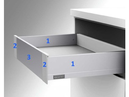 Flowbox IN-držáky předního čela/desky H-58 ANTHRACITE bez relingu