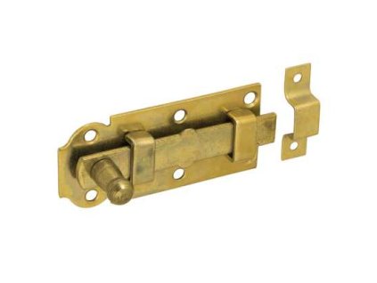 Zástrč jednoduchá W 100-100x45x2,5 žl.Zn 8502