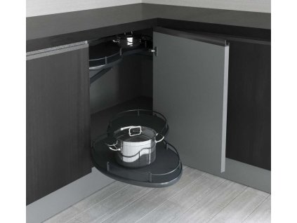 System rohovy vysuvny ledvinka STARAX antracit s tlumenim LEVA 850x475x600 450mm S 3013 A a109295496 10638
