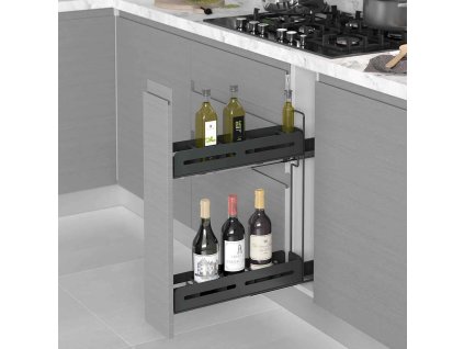 Plnovysuvny 2 kos s tlumenim STARAX lahvovnik Unique Box pravy antracit s vysuvy BLUM 150mm 108x475x556mm S 2661 UB A a124068574 10638