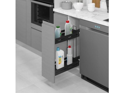 Plnovysuvny 2 kos s tlumenim STARAX lahvovnik Unique Box pravy antracit s vysuvy BLUM 250mm 203x475x525mm S 2444 UB A a124430343 10638
