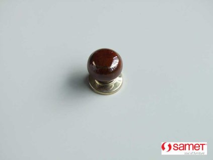 Knopek SULTAN  porcelánový mini hnědý+Ms 066214